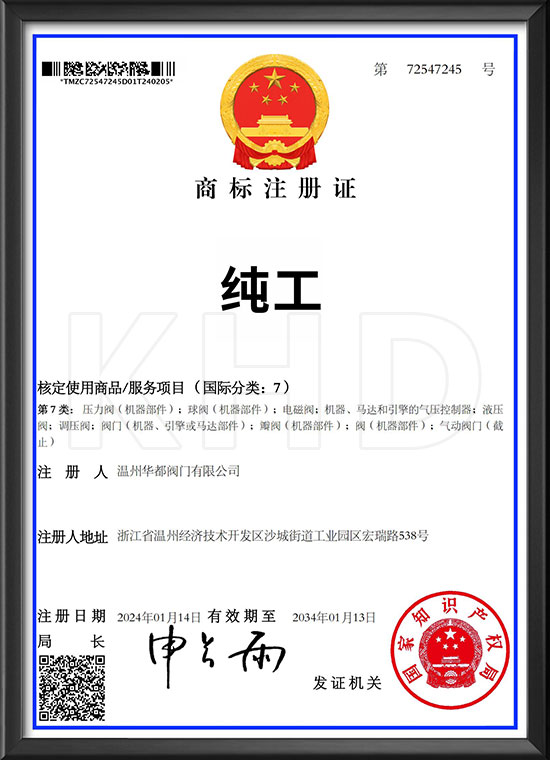 Trademark registration certificate