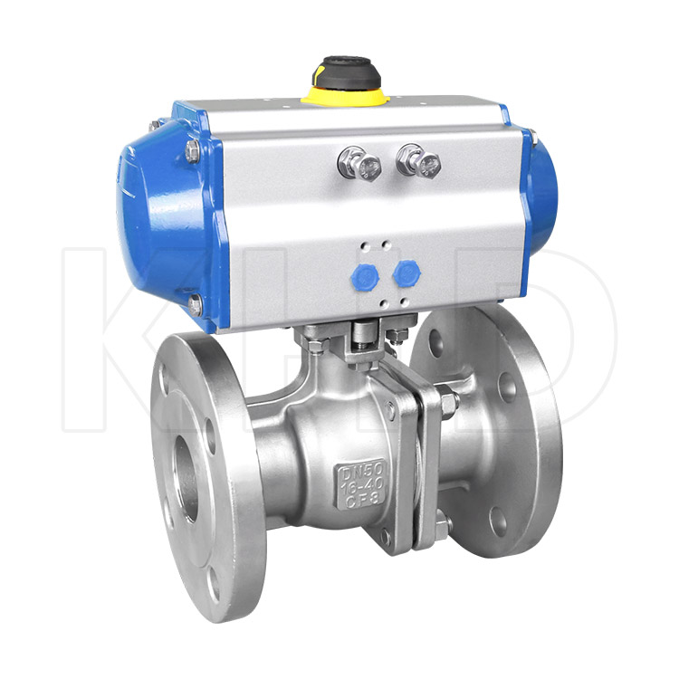 Pneumatic flange ball valve