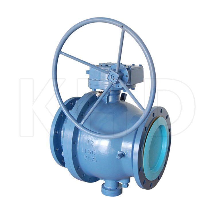 Worm fixed flange ball valve