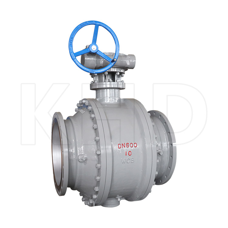 Worm fixed flange ball valve