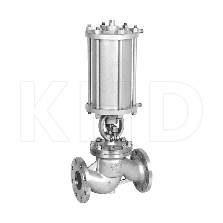 Pneumatic globe valve