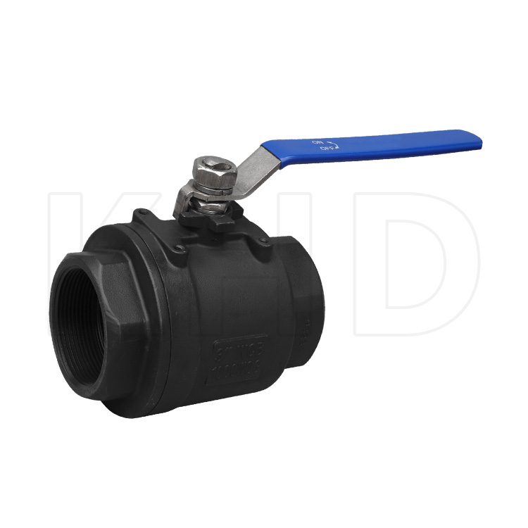 Two piece carbon steel ball valve
