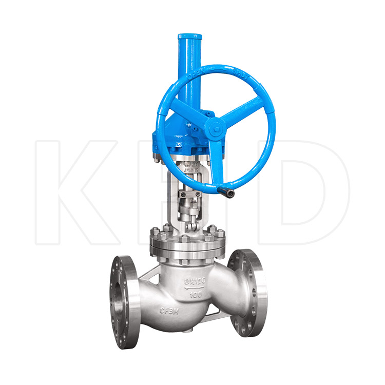 Umbrella gear globe valve
