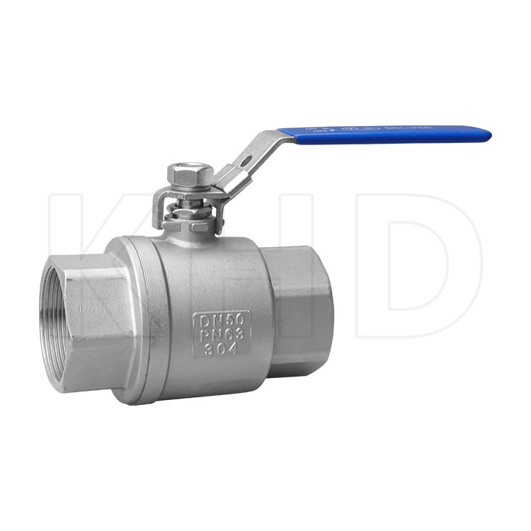 DIN two-piece threaded ball valve