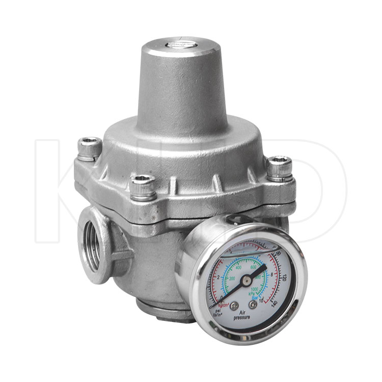 Threaded pressure reducing valve