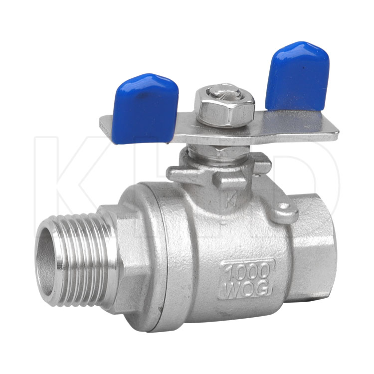 Butterfly shaped inner and outer ball valve