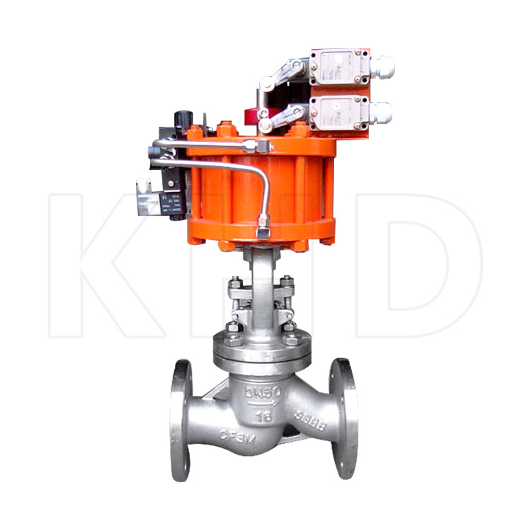Pneumatic globe valve