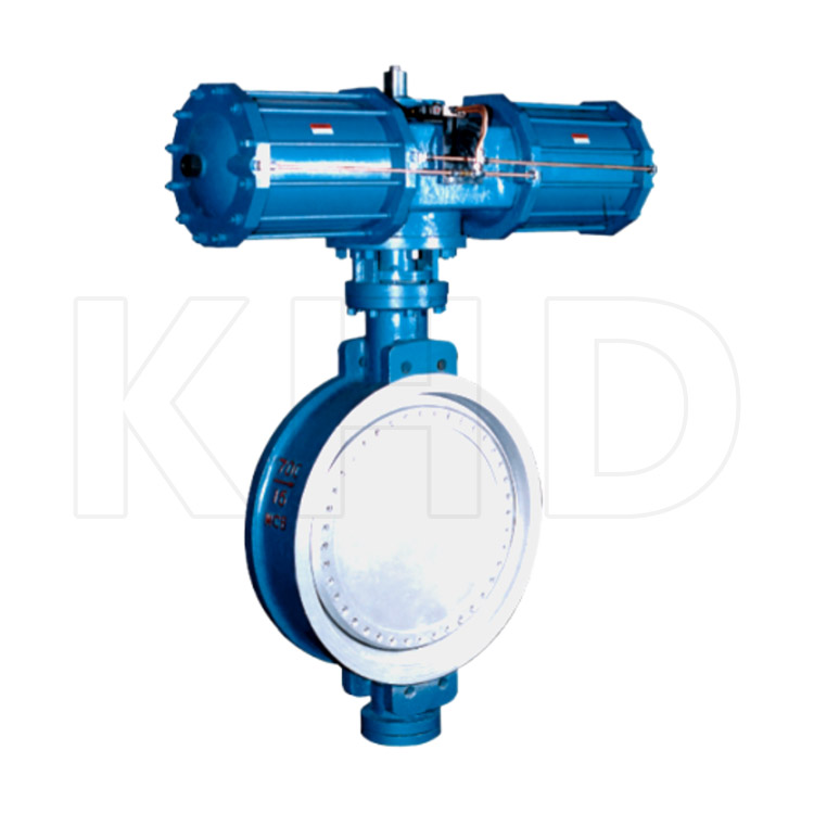 Pneumatic flange butterfly valve