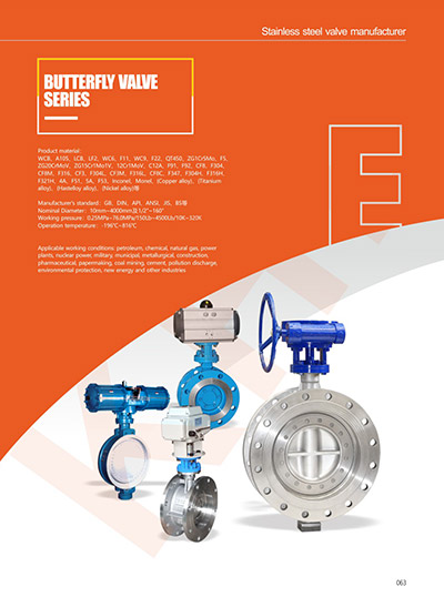 Butterfly valve series